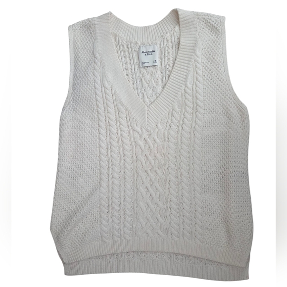 Chunky Sweater Vest Off- White Ivory - Picture 5 of 6